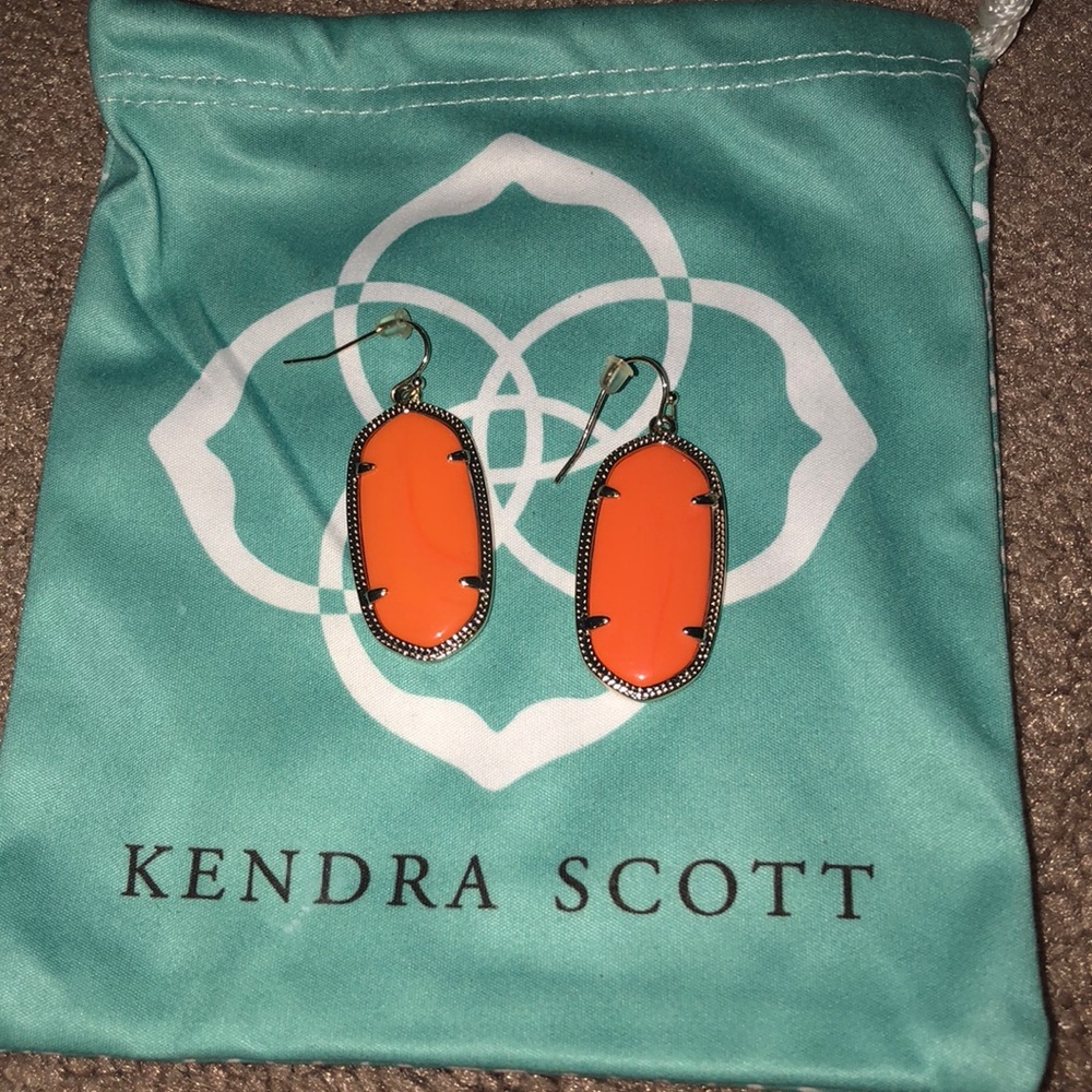 Orange Kendra Scott Earrings